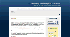 Desktop Screenshot of choldertonyouthhostel.co.uk
